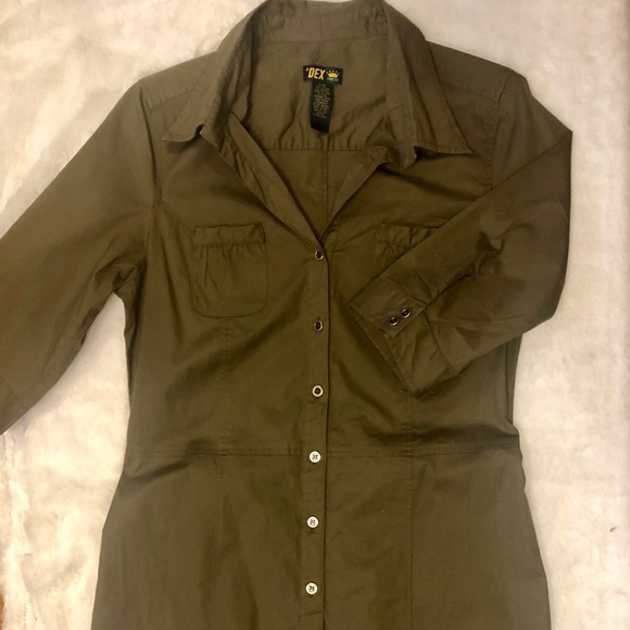 Dex Shirt Dress - size Large - Picture 2 of 8
